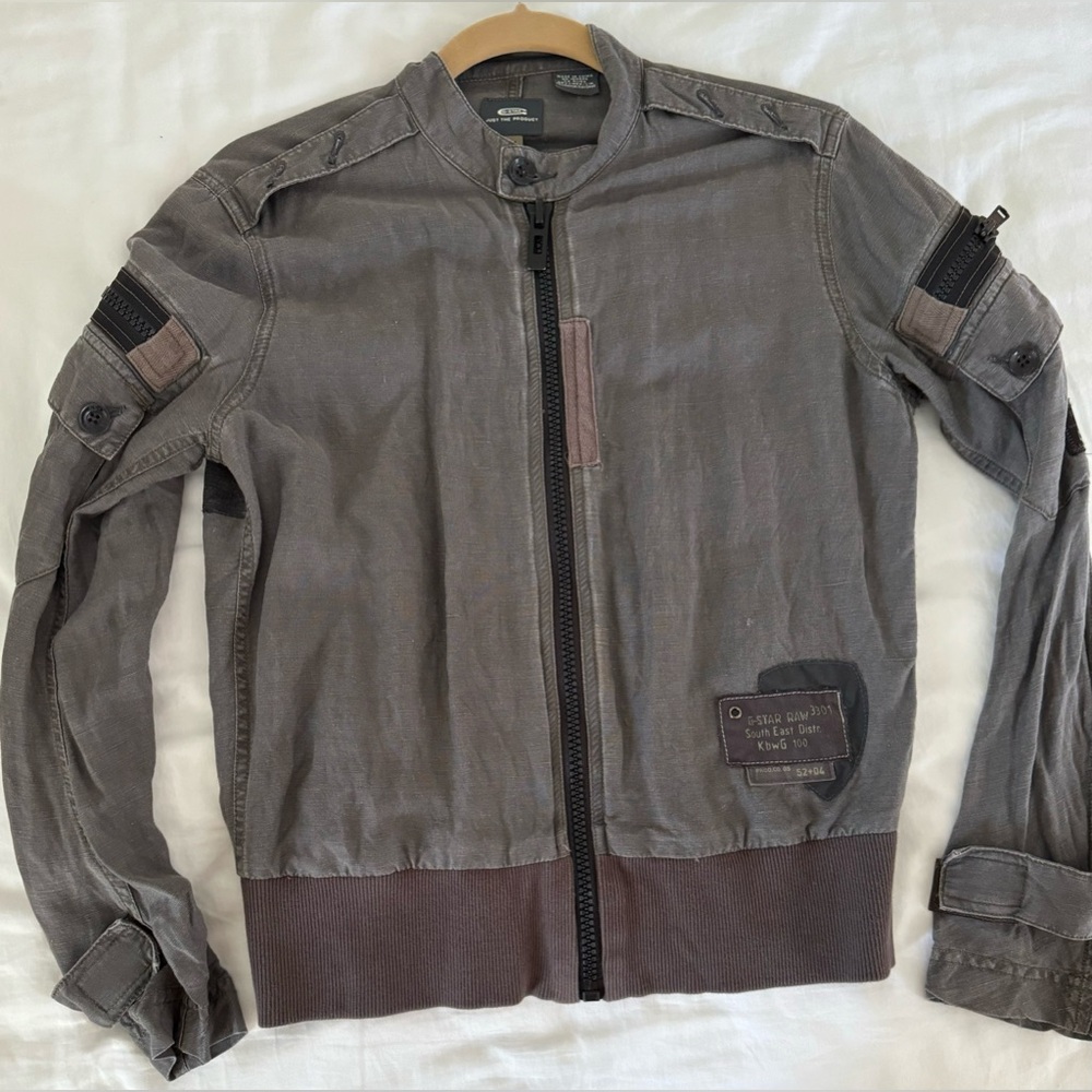 G-Star Gray Bomber Jacket